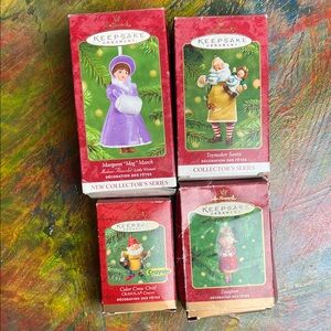 Hallmark Keepsake Collector's Series Ornaments Set of 4 NEW 2001-2000 Vintage